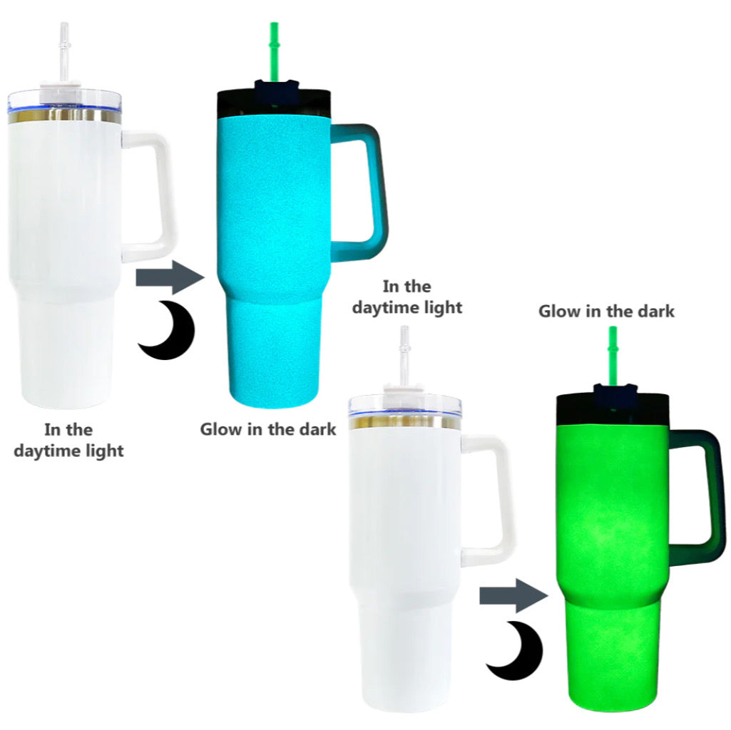 40 oz Glow w/ Handle Sublimation Tumbler