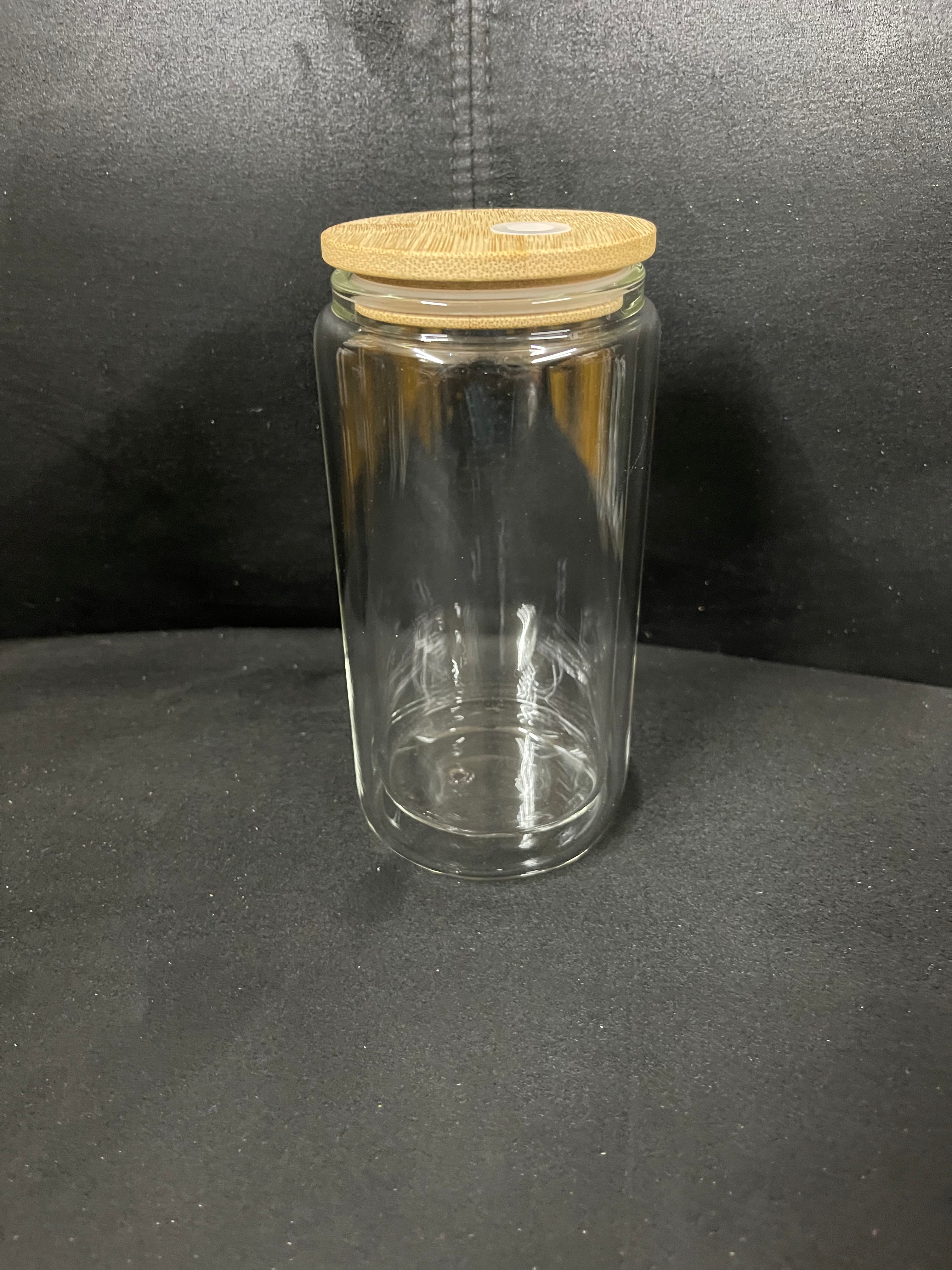 12 oz Globe Glass Jar with Lid