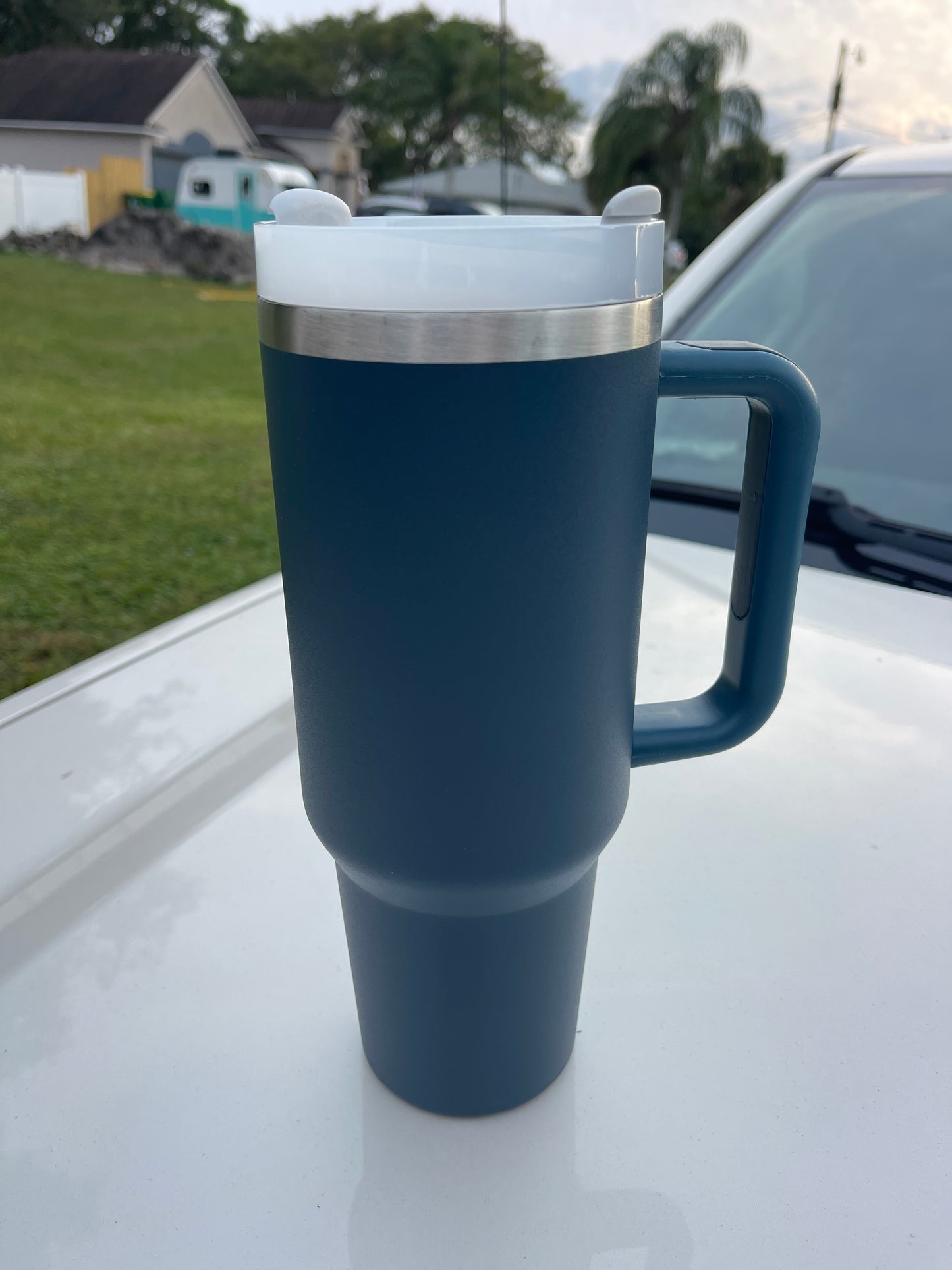 40 oz 2.0 Powder Coated w/ Handle Tumbler