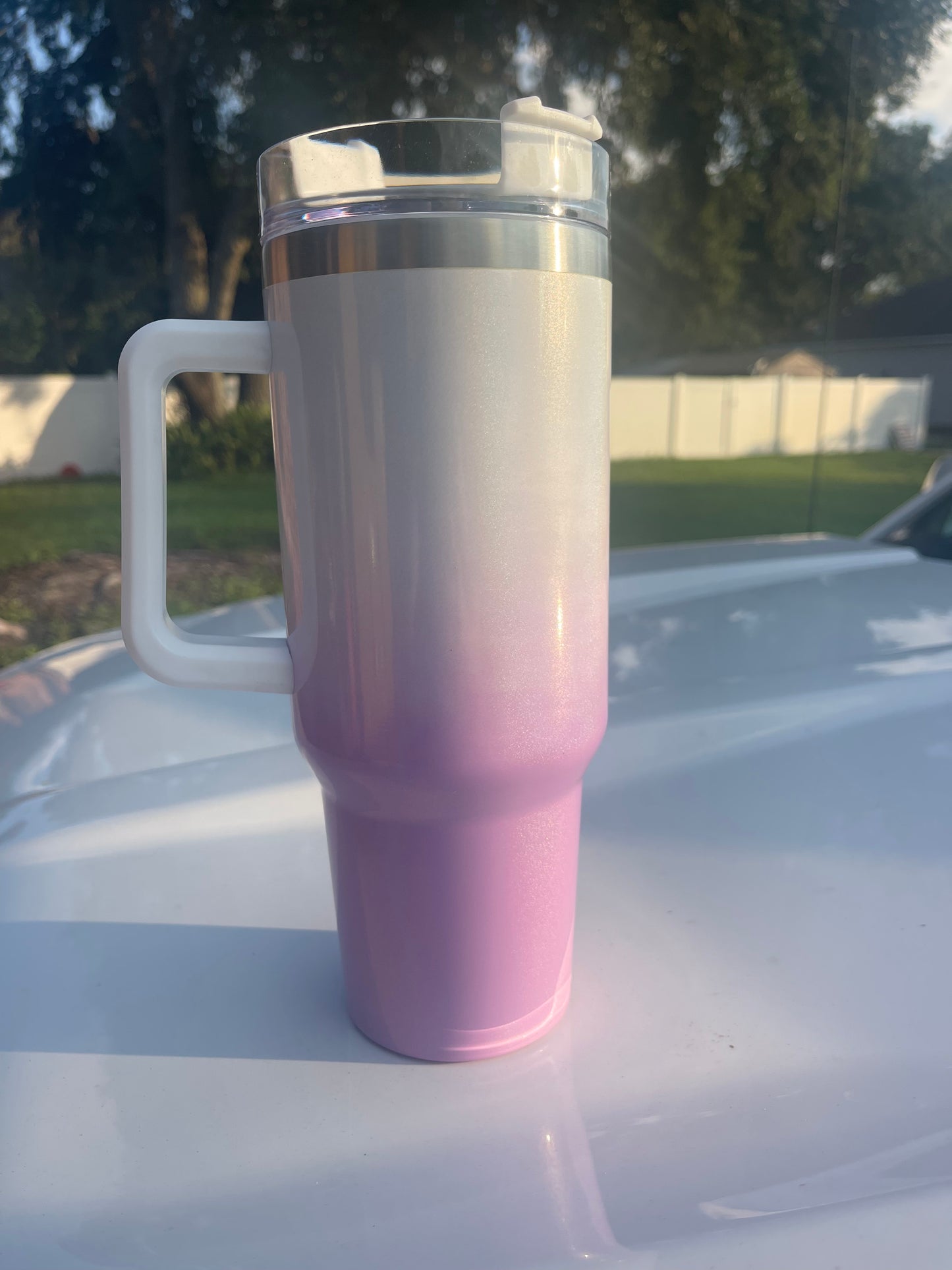 40 oz Gradient w/ Handle Sublimation Tumbler