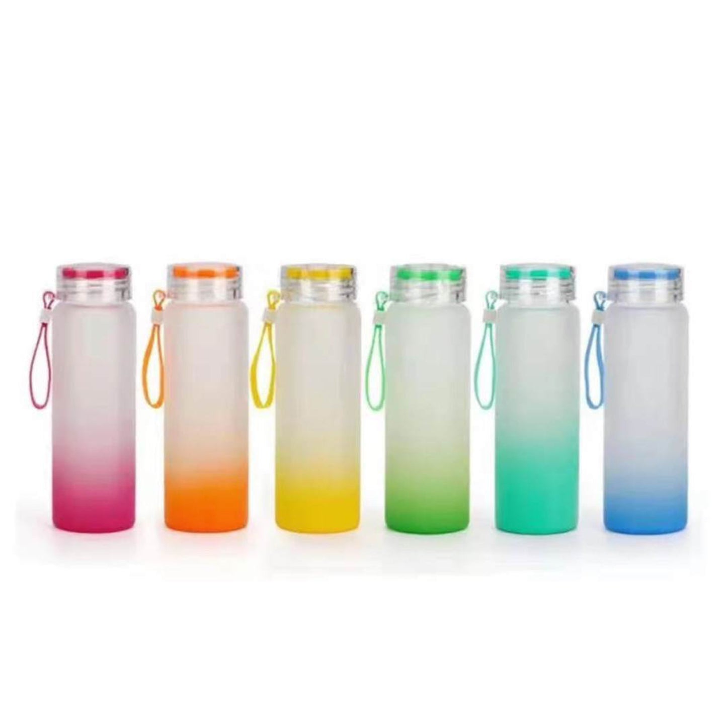 500 ML Ombre Glass Water Bottles